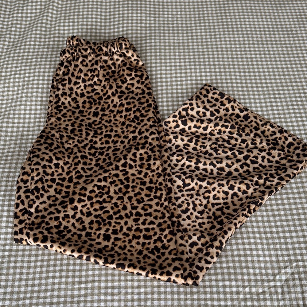 A New Day Cheteta Print Wide Lag Pants